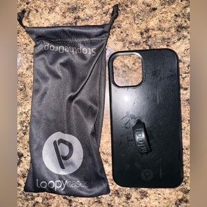 Loopy Case iPhone 12/12 Pro Stealth Black